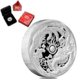 2017 1 oz Dragon & Phoenix High Relief Proof Silver Coin