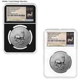 2017 South Africa 1 oz Silver Krugerrand 50th Ann. NGC SP 70 FR