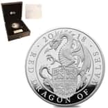 2018 GB 10 oz Proof Silver Queen's Beasts Dragon Coin (w/Box & COA)