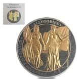 2019 1 oz Columbia & Germania The Allegories 5 Marks Ruthenium Silver Coin