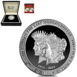 2021 BVI 2 oz Silver 100th Ann. Last Morgan & First Peace Dollar Coin