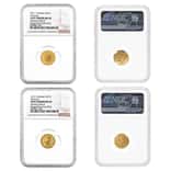 2021 Great Britain 2 x 1/10 oz Gold Britannia 2-Coin Mated Pair Set NGC MS 69 Mint Error