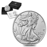 2022-W 1 oz Burnished Silver American Eagle (w/Box & COA)