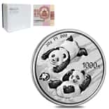 2022 30 gram Chinese Platinum Panda 40th Ann Privy 1000 Yuan .999 Fine BU (w/Box & COA)