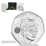 2022 Great Britain 8 gram Harry Potter Coin BU - 25 Years of Magic