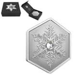2023 Canada 1 oz Silver Snowflake Crystal Coin