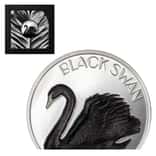 2023 Cook Islands 2 oz Proof Silver Black Swan Coin