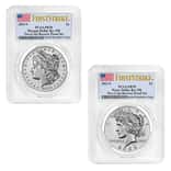 2023-S Morgan and Peace Silver Dollar Reverse Proof 2-Coin Set PCGS PF 70 FS