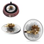 2024 Canada 5 oz The Dragonfly and The Bloom Silver Coin