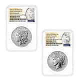 2024-S Morgan and Peace Silver Dollar Reverse Proof 2-Coin Set NGC PF 69 ER (Morgan/Peace)