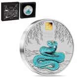2025 1 Kilo Proof Colorized Silver Lunar Snake Gold Privy Perth Mint