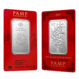 2025 1 oz PAMP Suisse Lunar White Snake Silver Bar (in Assay)