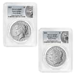 2025 Morgan and Peace Silver Dollar 2-Coin Set PCGS MS 69 FS (Morgan/Peace)