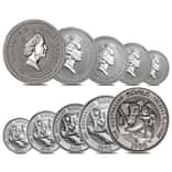 1990 Australian Platinum Koala 1.9 oz .9995 Fine 5-coin Set (In Capsule)
