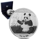 2017 1 kilo Chinese Silver Panda 300 Yuan .999 Fine Proof (w/Box & COA)