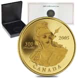 2005 Canada $300 Shinplaster 60 gram 14 Karat Proof Gold Coin (w/Box & COA)