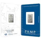 5 Gram PAMP Suisse Lady Fortuna Platinum Bar .9995 Fine (in Assay)