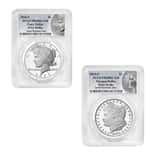 2024-S Morgan and Peace Silver Dollar Proof 2-Coin Set PCGS PF 69 FS (Morgan/Peace)