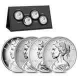 2017 American Liberty 225th Anniversary Silver 4 Four-Medal Set (w/Box and COA) - P/S/W/D US Mint