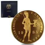 1985 Netherlands 1 Ducat Proof Gold Coin AGW .1104 oz (w/Box and COA)