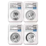 2017 American Liberty 225th Anniversary Silver 4-Medal Set NGC MS/SP/PF 70 ER