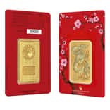 1 oz Perth Mint Lunar Snake Gold Bar .9999 Fine (in Assay)