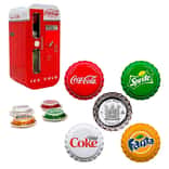 2020 24 gram Fiji Coca-Cola Vending Machine Proof Silver 4-Coin Set .999 Fine (w/Box & COA)