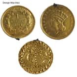 Gold Love Token $1 Liberty Head Type 3 Ex-Jewelry (Random Design)