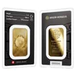 1 oz Argor Heraeus Gold Bar .9999 Fine (New Design in Assay)