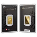 5 Gram Argor Heraeus Gold Bar .9999 Fine (New Design in Assay)