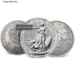 1/4 oz Silver Coin Random Mint (Milky, Scruffy, Toned)