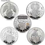 Great Britain 1 oz Proof Silver Queen's Beasts Coin Scruffy (Random Year)