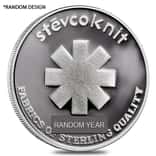 1 oz Engelhard Stevcoknit Silver Round .999 Fine (Random Design)