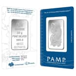 20 Gram PAMP Suisse Lady Fortuna Silver Bar .999 Fine (In Assay)