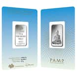 10 gram PAMP Suisse Silver Bar - Buddha (in Assay) .999 Fine