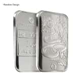 1 oz Rand Refinery Silver Bar .999 Fine Random Design