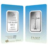 1 oz PAMP Suisse Silver Bar - Romanesque Cross (in Assay) .999 Fine
