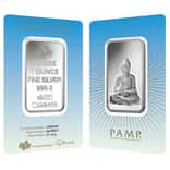 1 oz PAMP Suisse Silver Bar - Buddha (in Assay) .999 Fine