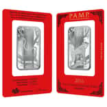 1 oz PAMP Suisse Year of the Monkey Silver Bar (In Assay)
