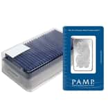 Box of 25 - 20 Gram PAMP Suisse Lady Fortuna Silver Bar .999 Fine (In Assay)