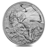 2018 1 oz South Korea Silver ZI:SIN Canis Medal BU