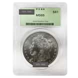 1878-1904 Morgan Silver Dollar $1 PCGS MS 65 (Random Year)