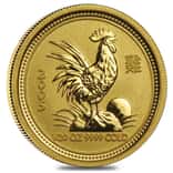 2005 1/20 oz Gold Lunar Year of The Rooster BU Australia Perth Mint In Cap