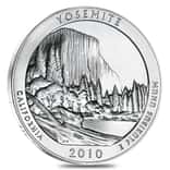 2010 5 oz Silver America the Beautiful ATB California Yosemite National Park Coin