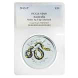 2013 1 Kilo Silver Lunar Year of The Snake Australian Perth Mint PCGS SP 69