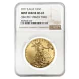 2017 1 oz $50 Gold American Eagle NGC MS 69 Mint Error 