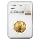2002 1/2 oz $25 Gold American Eagle NGC MS 70