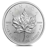 2020 1 oz Canadian Silver Maple Leaf .9999 Fine $5 Coin BU