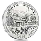 2014 5 oz Silver America the Beautiful ATB Tennessee Great Smoky Mountain National Park Coin