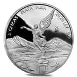 2020 5 oz Mexican Silver Libertad Coin .999 Fine Proof (In Cap)